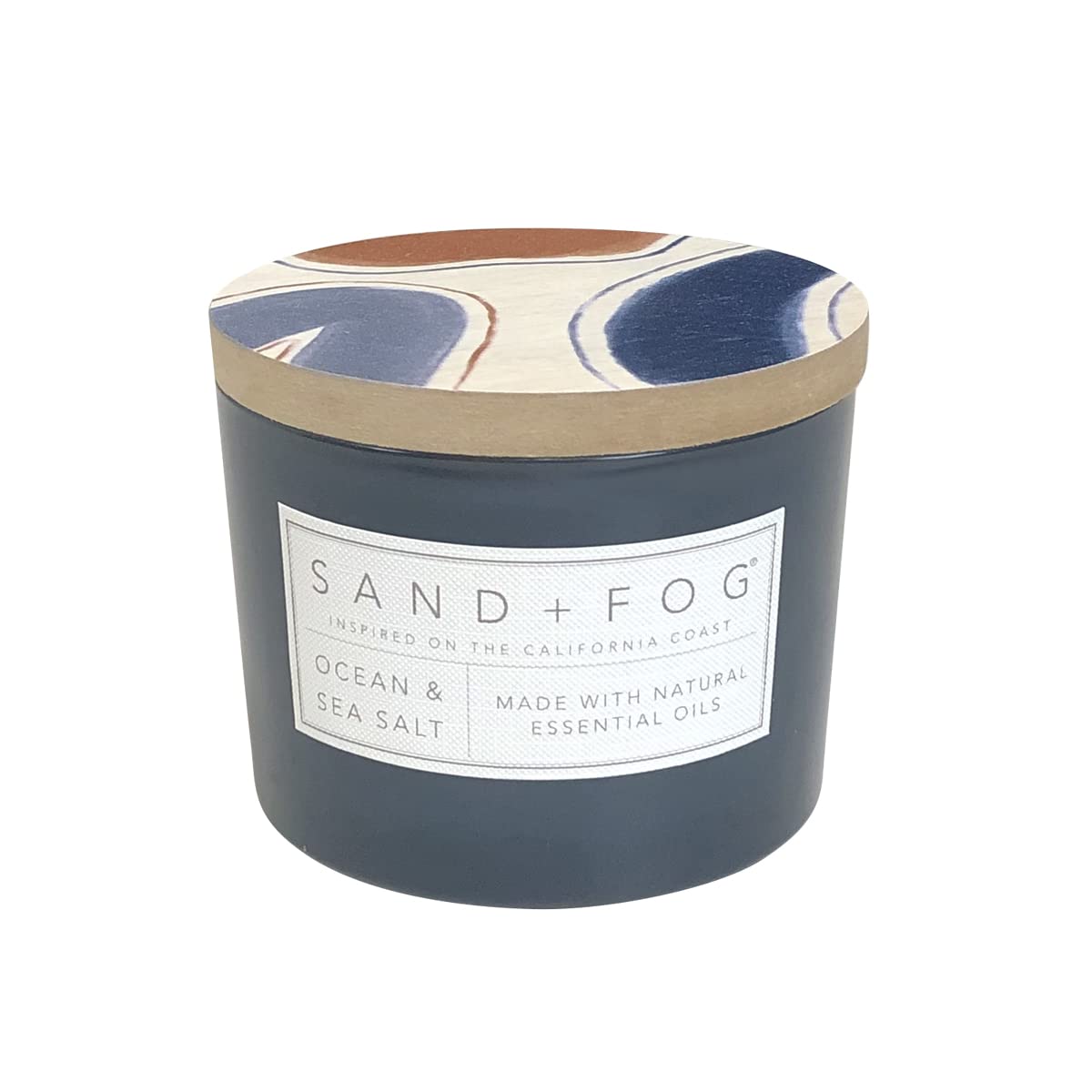 Sand + Fog Beach Day Bundle - Set of Three Luxury Candles - California Beach House, Clean Waves, Ocean & Sea Salt - 12 oz