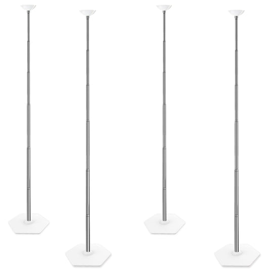 TEKXYZ Telescoping Balloon Stand Set of 4, 1.5ft to 7ft Free Adjustable Metal Balloon Column Stand for Party Decorations