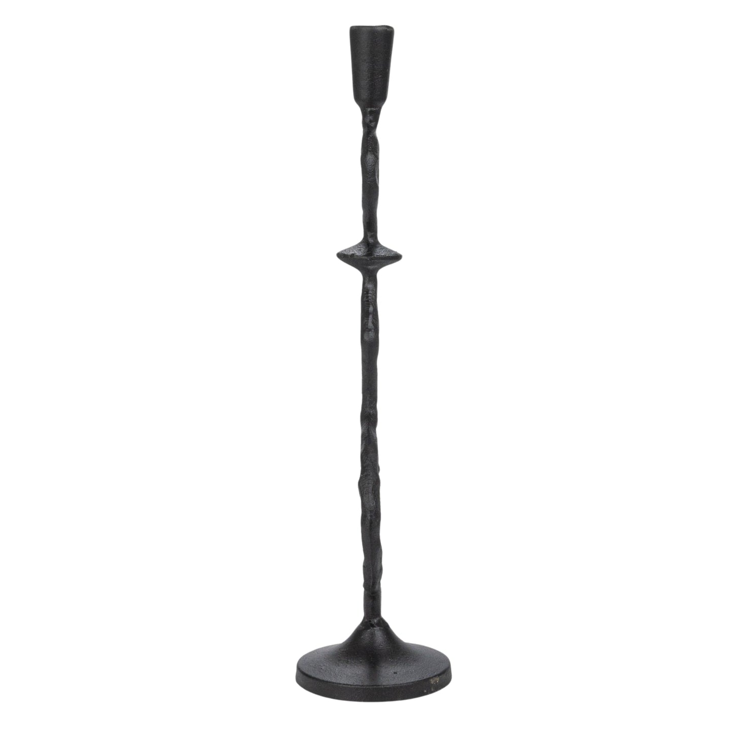 Bloomingville Decorative Cast Metal Taper Candle Holder, Black