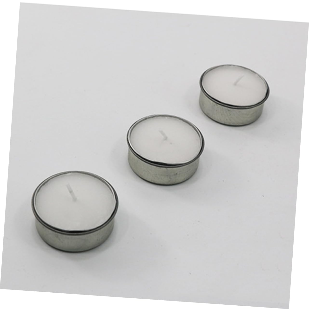TEHAUX 10pcs DIY Iron Candlestick Tealight Tins Candle Making Jars Storage Tins for Cosmetics Elegant Practical