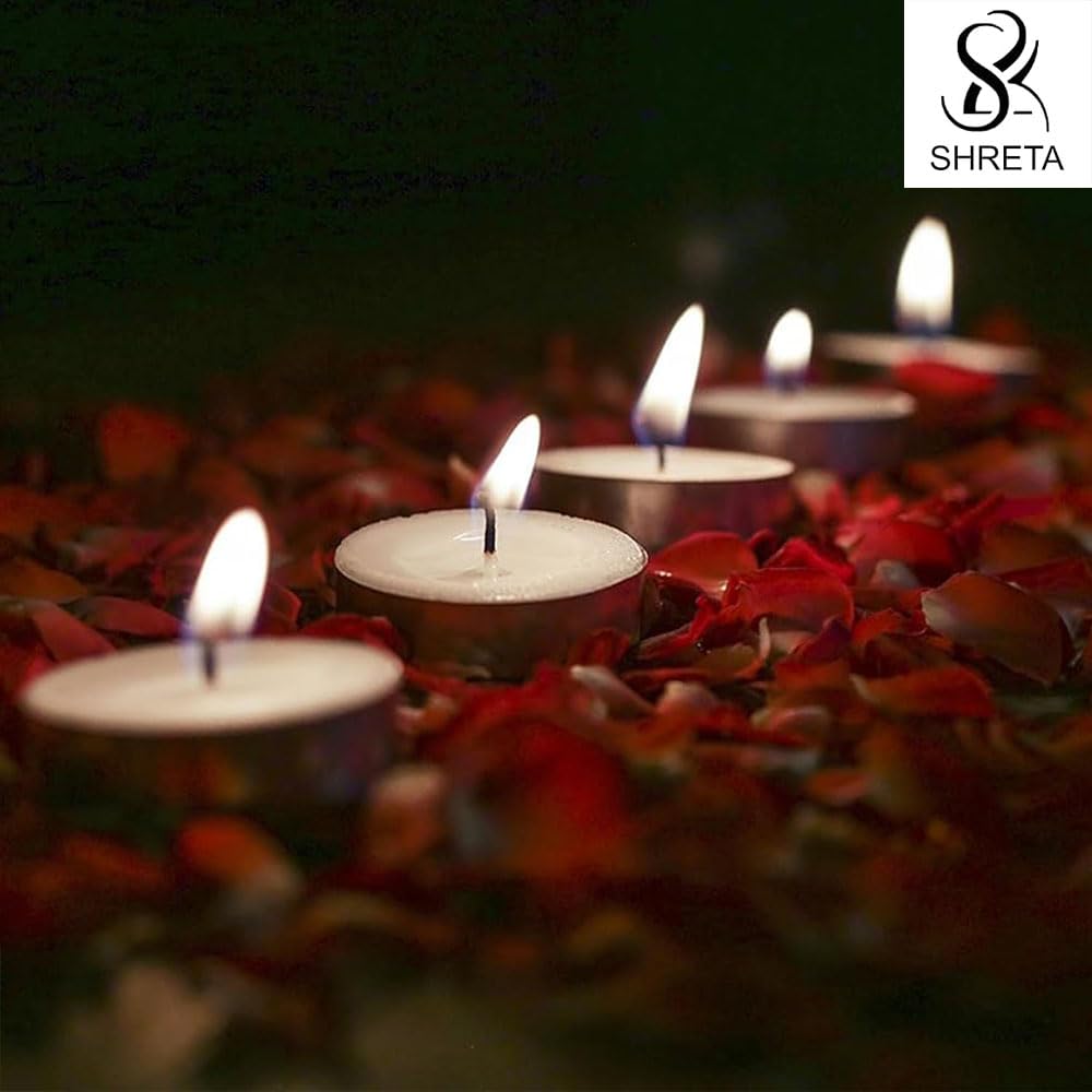 Unscented 75 Tealight Candles Smokeless White Votive Candles Long Burning Wax Candle in Metal Cups with 4 Hours Burn Time (75, White)