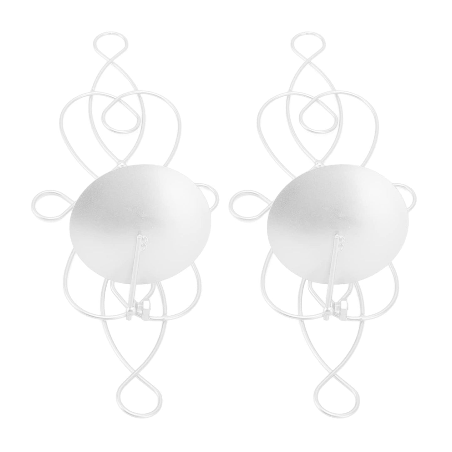 Wall Sconces Candle Holder Set of 2 – Foldable Iron Hanging Candle Sconce Holder for Bedroom & Dining Room, Rustic White Finish, Compatible with Standard Taper Candles