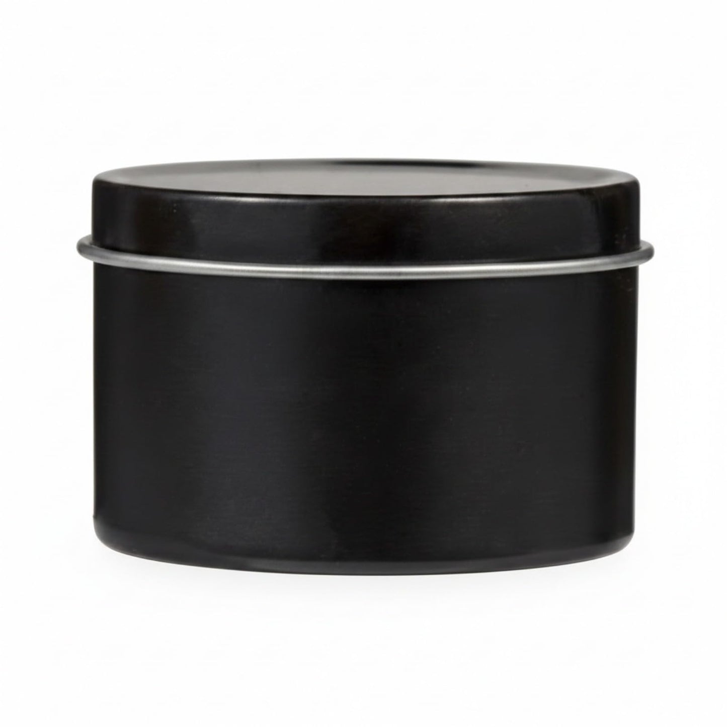 Suclain 50 Pack Black Candle Jars for Making Candles Bulk, 4oz Mini Empty Candle Tins with Lids Heatproof Tinplate Metal Candles Containers for DIY Making, Arts & Crafts, Sample Storage