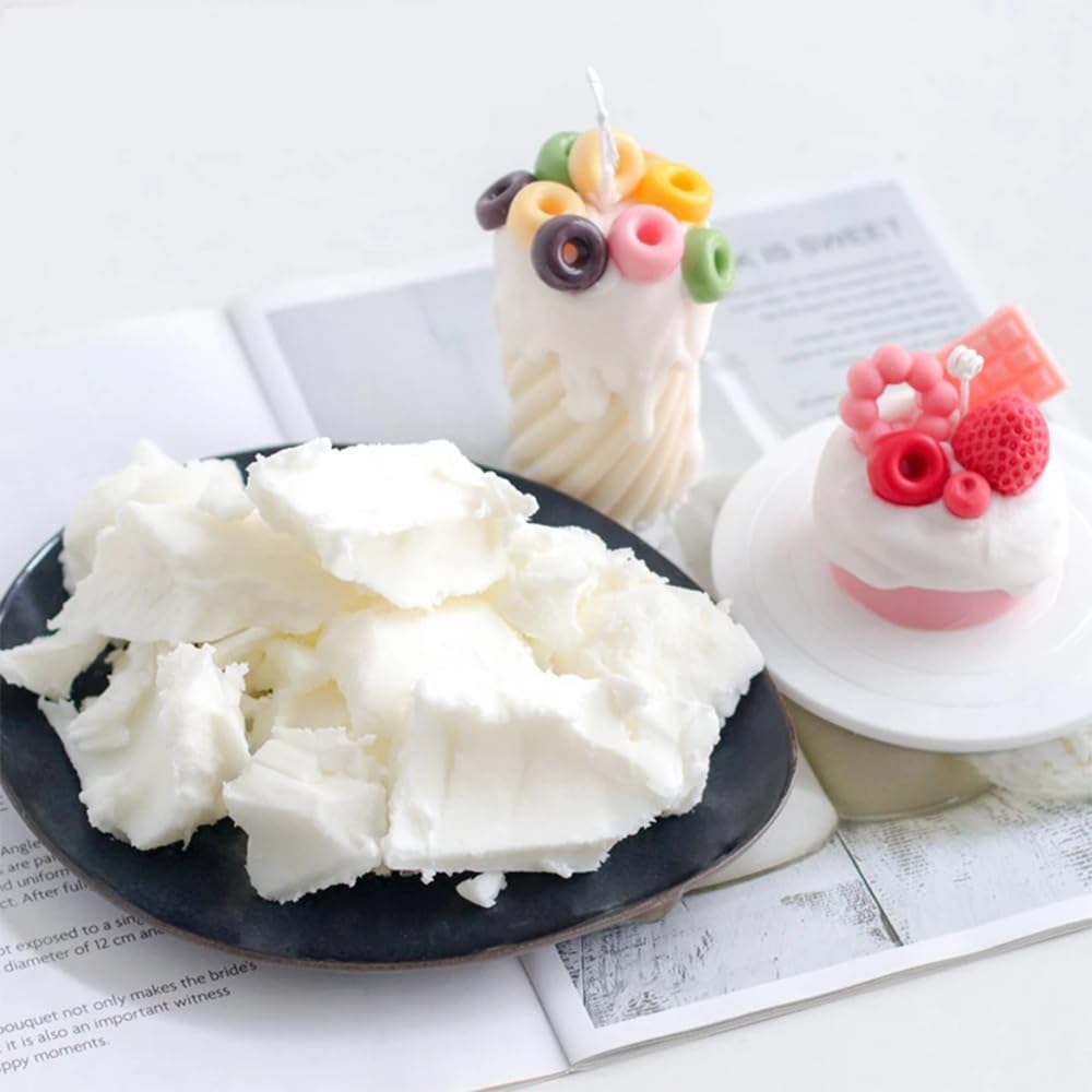 TooGet Natural Coconut Wax 2 lb - DIY Handmade Scented Candle Making Supplies Pure White Coconut Wax, Melting Point 41°/106°F