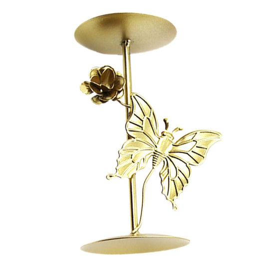 ULDIGI Vintage Metal Candle Holder Decorative Stand for Pillar Candles Elegant Centerpiece for Weddings Parties and Home Decor