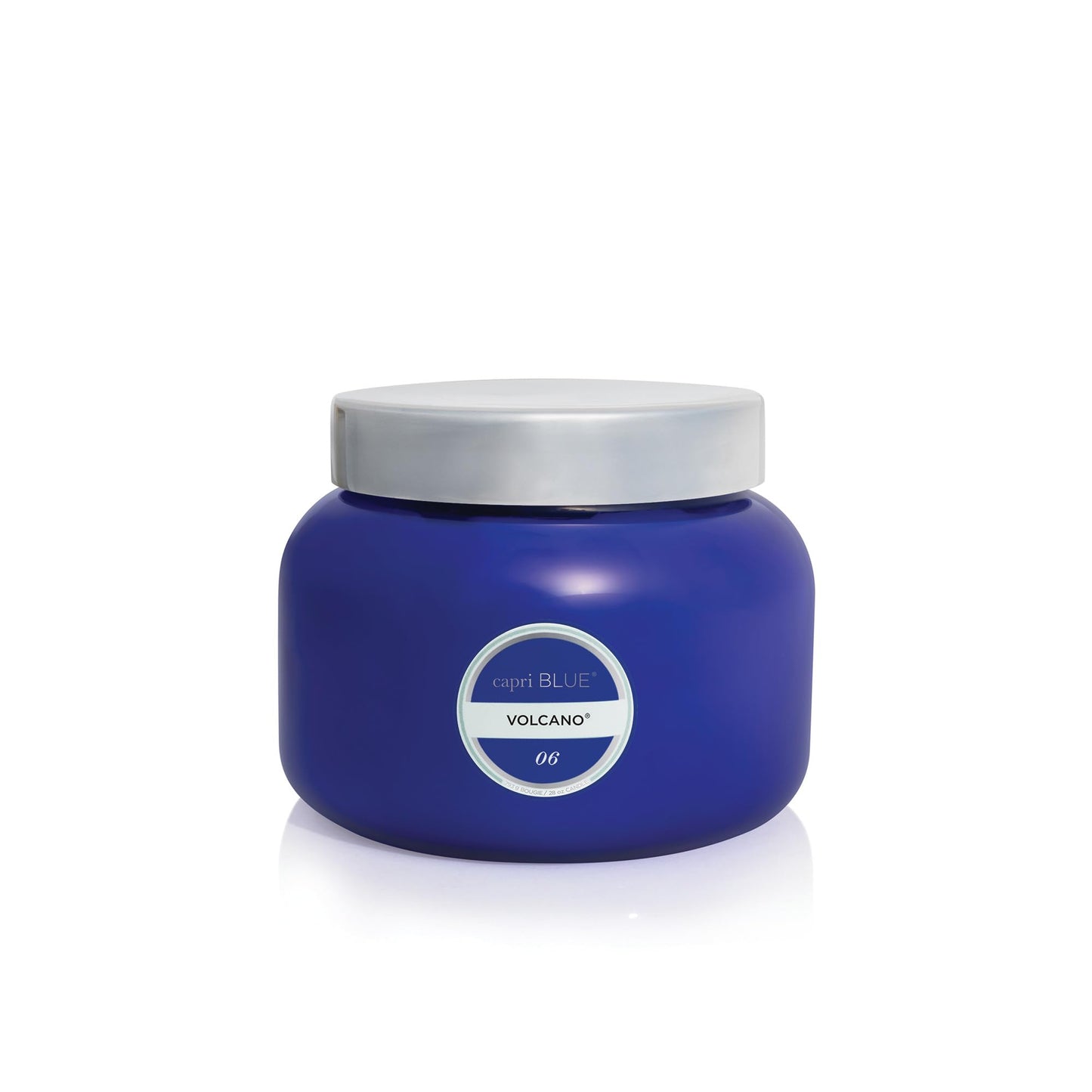 Capri Blue Volcano Scented Candles - Luxury Three Wick Candles for Home Scented with Tropical Fruit & Sugared Citrus - Soy Wax Blend - Large Blue Color (28 oz)