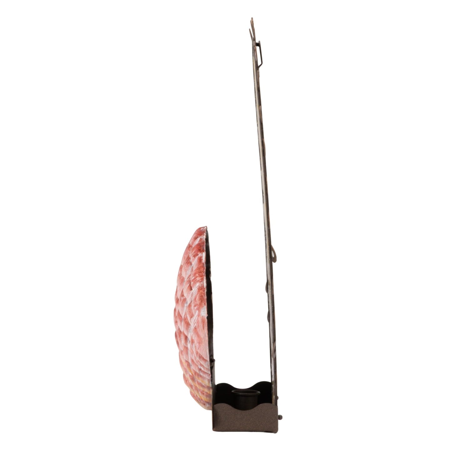 Creative Co-Op Metal Wall Sconce Taper Candle Holder with Resin Shell, Multicolor Finish