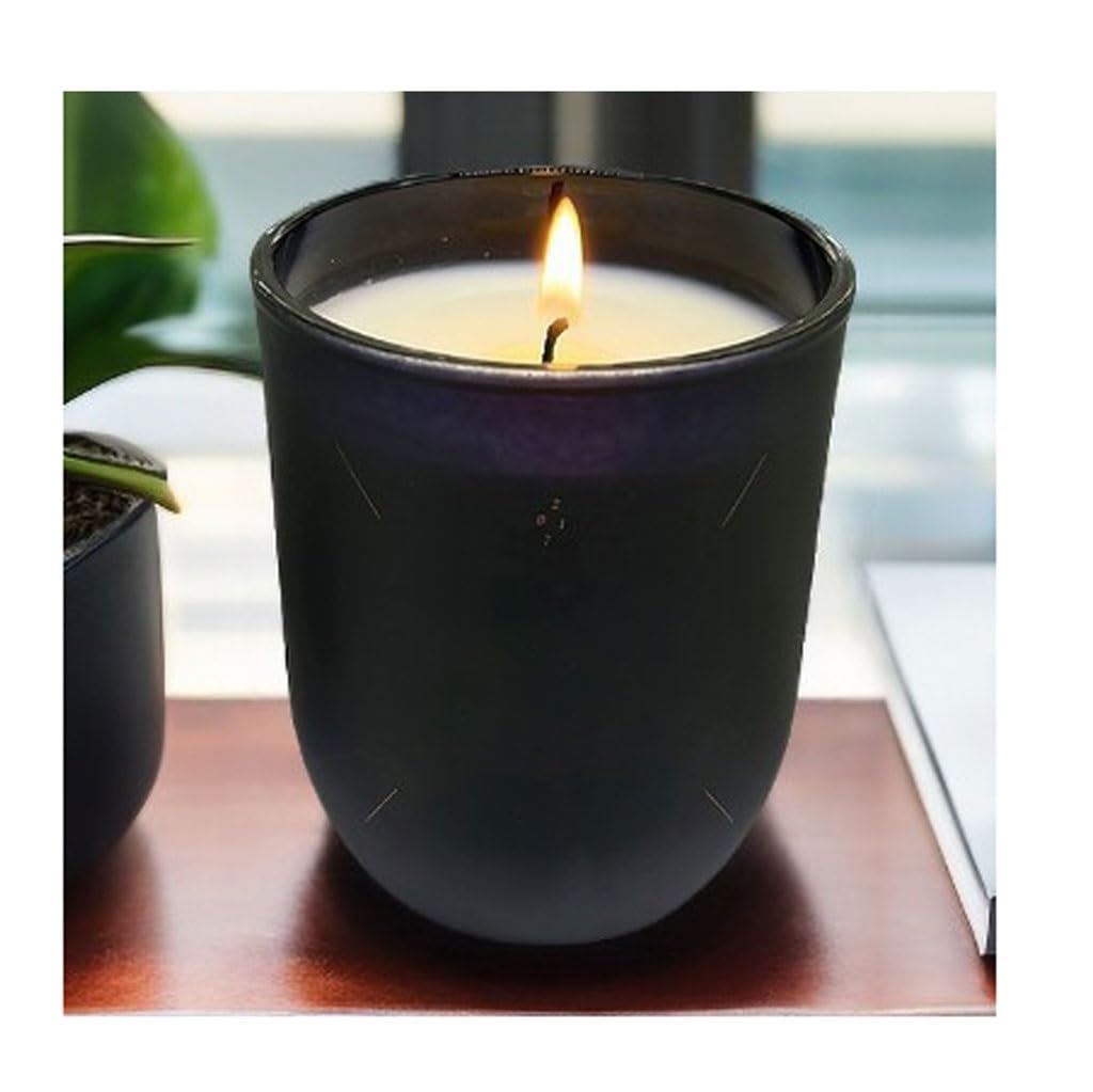 NEKCOCO Candlestick Holder Glass Cup Aromatherapy Candle U-Shaped Frosted Glass Cup Bedroom Essential Oil Aromatherapy Candle Candle Holders