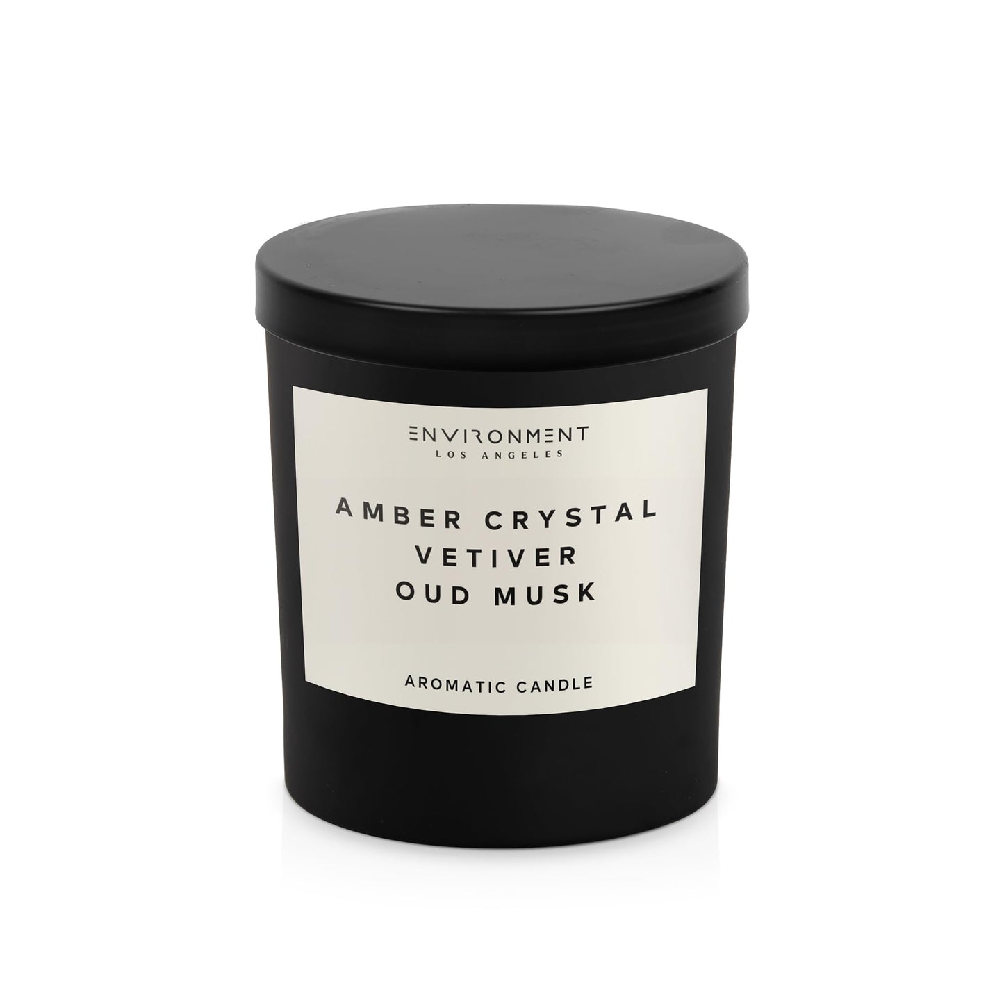 ENVIRONMENT Inspired by Designer Perfume BR540 Candle, 8oz Luxury Coconut Apricot Wax Candles for Home (Amber Crystal | Vetiver | Oud Musk) Home Fragrance Products, 1 Wick Candle, Vegan & Cruelty-Free