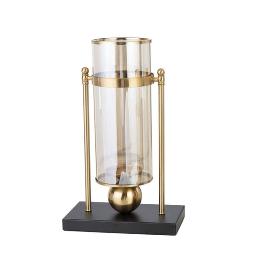 Crystal Centerpiece Classic Candlesticks Candle Holder Luxurious Candlestick Holder Exquisite Candlelight Dinner Ornaments for Indoor House Decor Coffee Table Centerpeices Wedding-A H44xl26cm