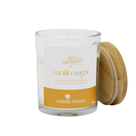 Estrella Blanca 7oz Vanilla Sugar Fall Scented Candles for Home, Aromatheraphy Candles Gifts Set for Women & Men.