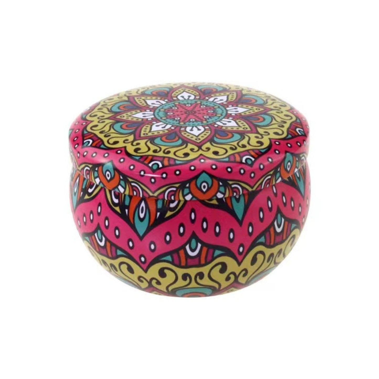 FWJUNHUYC Scented candle tin can drum metal packaging tinplate gift candy scented candle set tin box