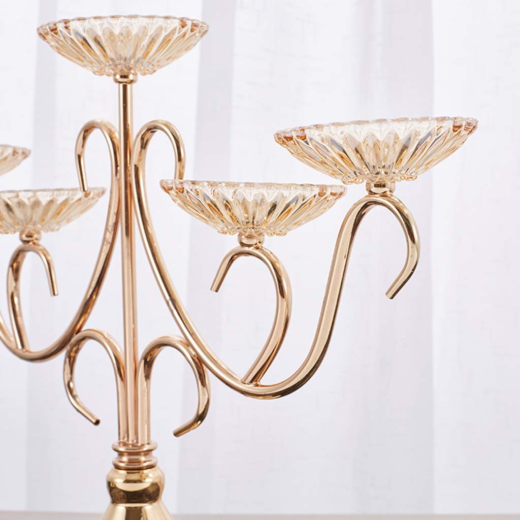 XILIN-1987 Candle Holderss 5 Head Candle Holder Desktop Decoration Retro Home Desktop Candle Holder Decorative Candlestick