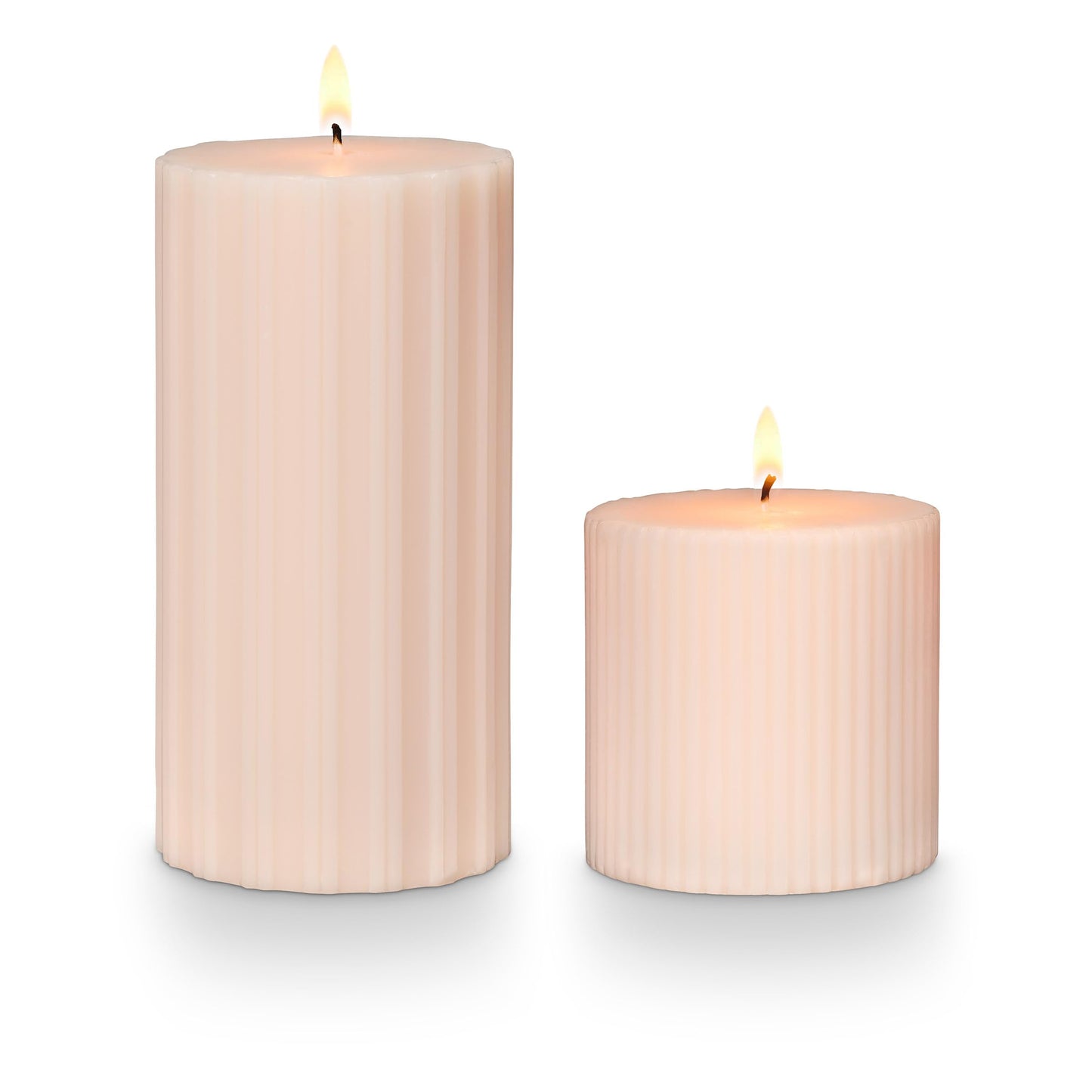 Illume Beautifully Done Small Fragranced Pillar Candle, Coconut Milk Mango