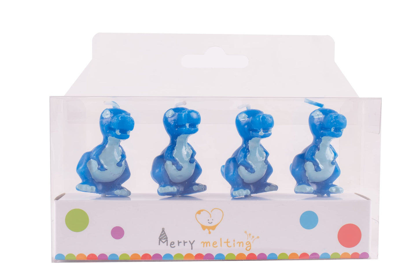 Merry Melting Birthday Candle for Cake Topper (Dinosaur Birthday Candle)