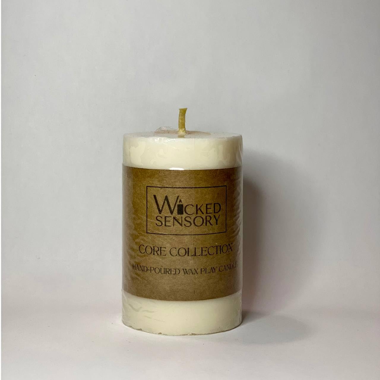 Premium Wax Play Candle - Unscented Body Safe Wax Blend for Sensory Play, Comfortable Heat Sensation - Perfect for Couples & Beginners (White)