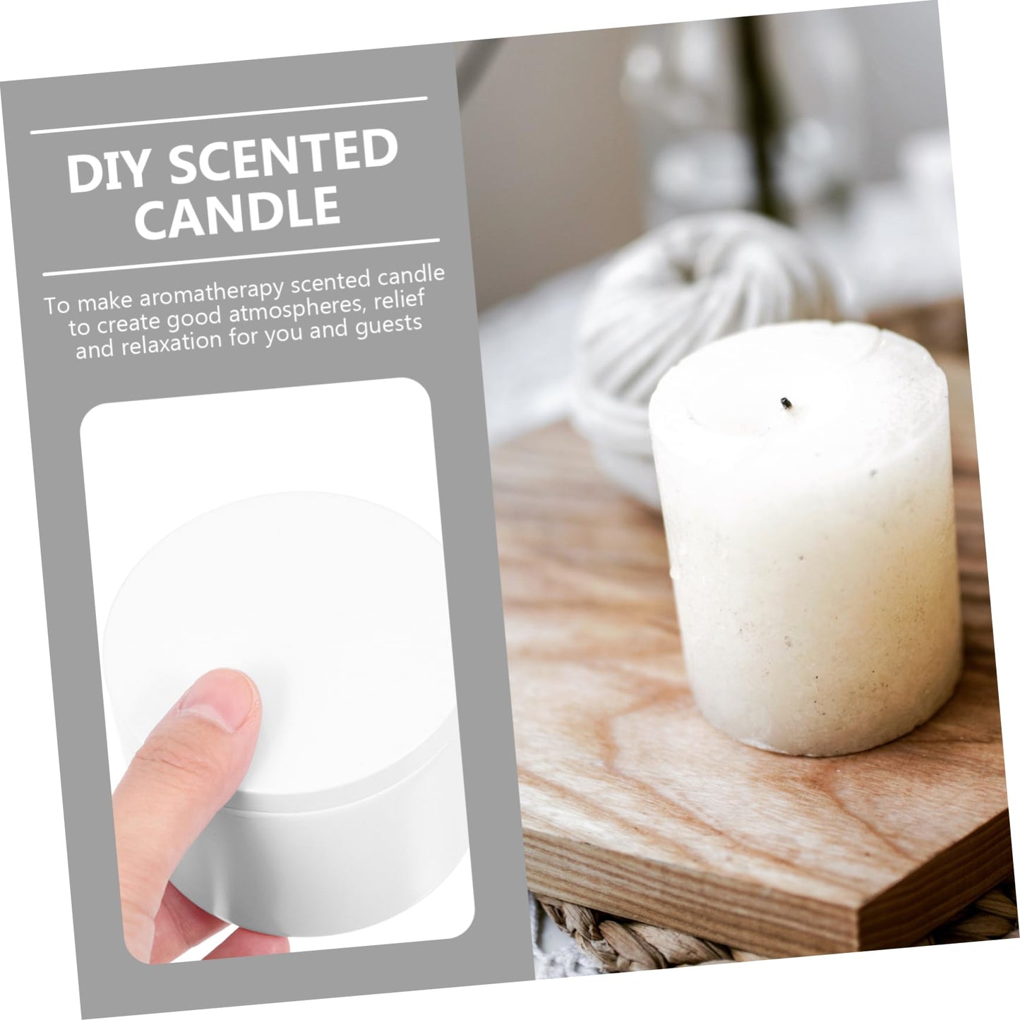 OHPHCALL 3pcs Metal Candle Containers Empty Candle Jars Storage Jars for Elegant Decorative Tin