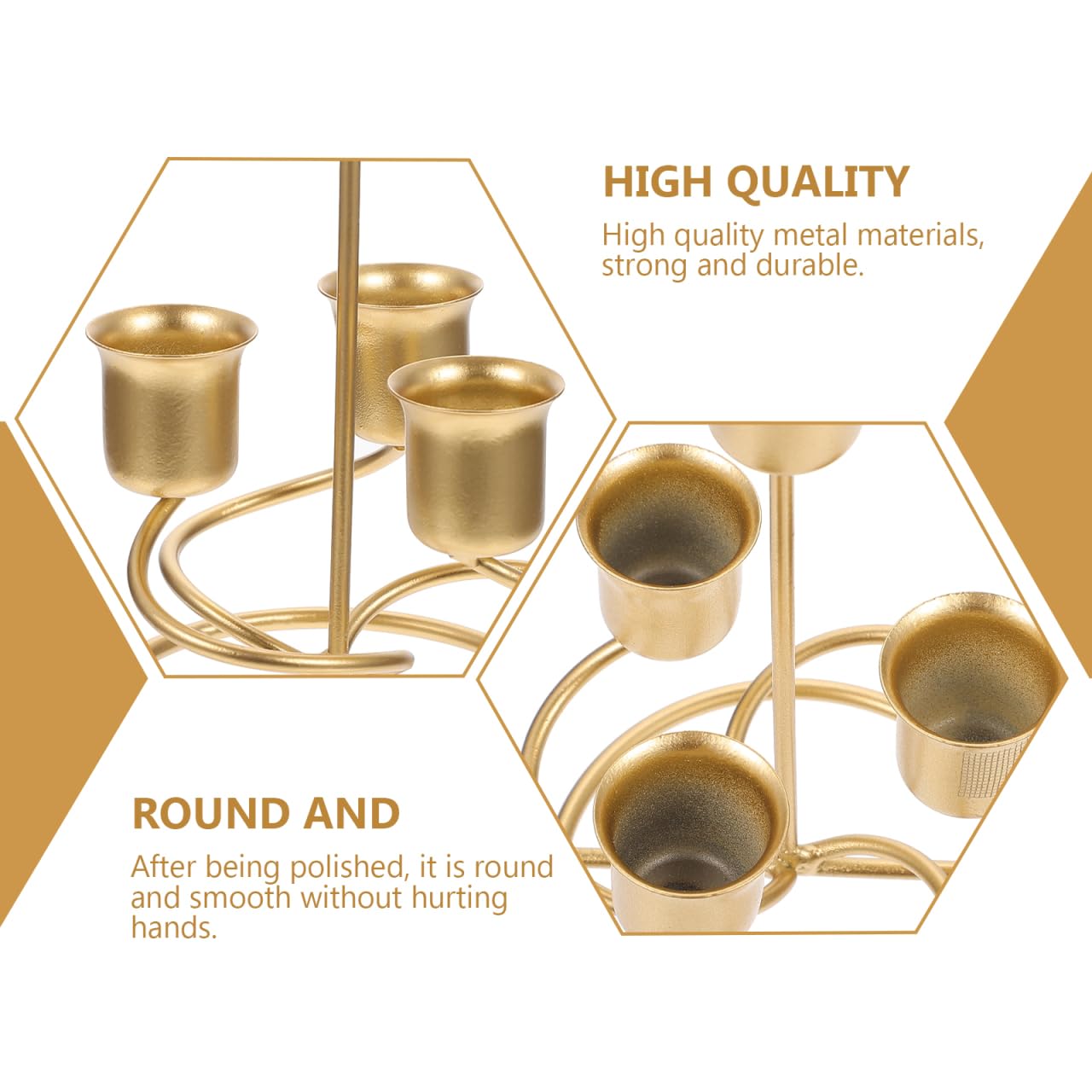 HOMSFOU Wrought Iron Candle Holder for Taper Candles with Spike Decorative Retro Candlestick for Home Decor Weddings Parties and Dining Table Centerpiece