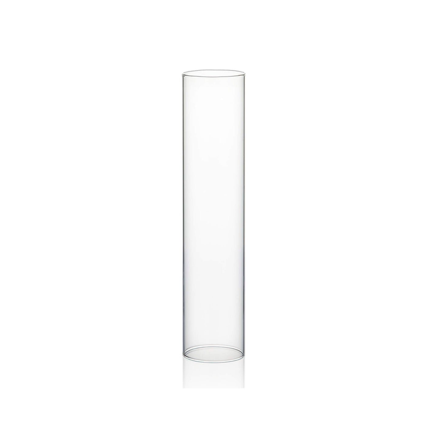 WGVI Hurricane Candle Holder Sleeve, Wide 3", Height 14", Clear Glass Cylinder Candleholder, Chimney Tube, Open Ended Candle Shade, 12 Pieces Bulk