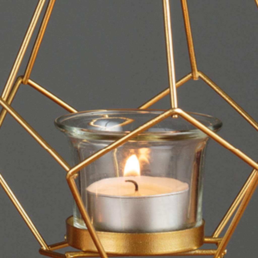 XILIN-1987 Candle Holderss Creative Wrought Iron Candlestick Romantic Candlelight Dinner Props Light Candle Holder Home Decorations Decorative Candlestick (Size : A)