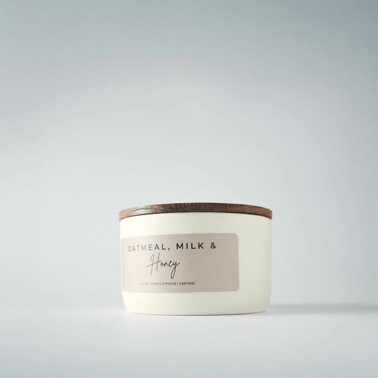 Milkhouse Candle Company Oatmeal, Milk & Honey Soy Candle - Oatmeal Cookie | Milk & Honey | Cherry Scented - 10 oz Signature Statement Candle with Lid, 20+ Hour Burn Time, Made in the USA