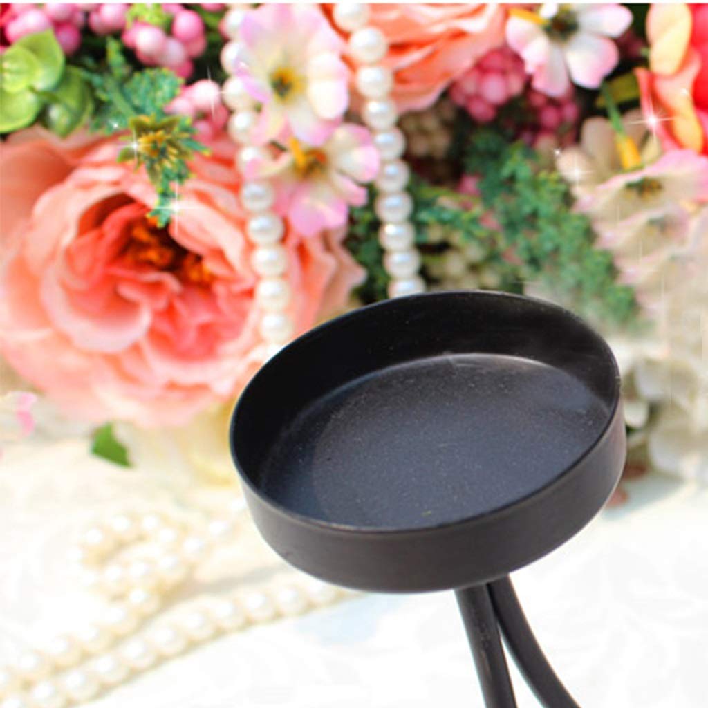 XILIN-1987 Candle Holderss Iron Candlestick Candlelight Dinner Glass Candle Holder Romantic Wedding Gift Living Room Table Decoration Decorative Candlestick