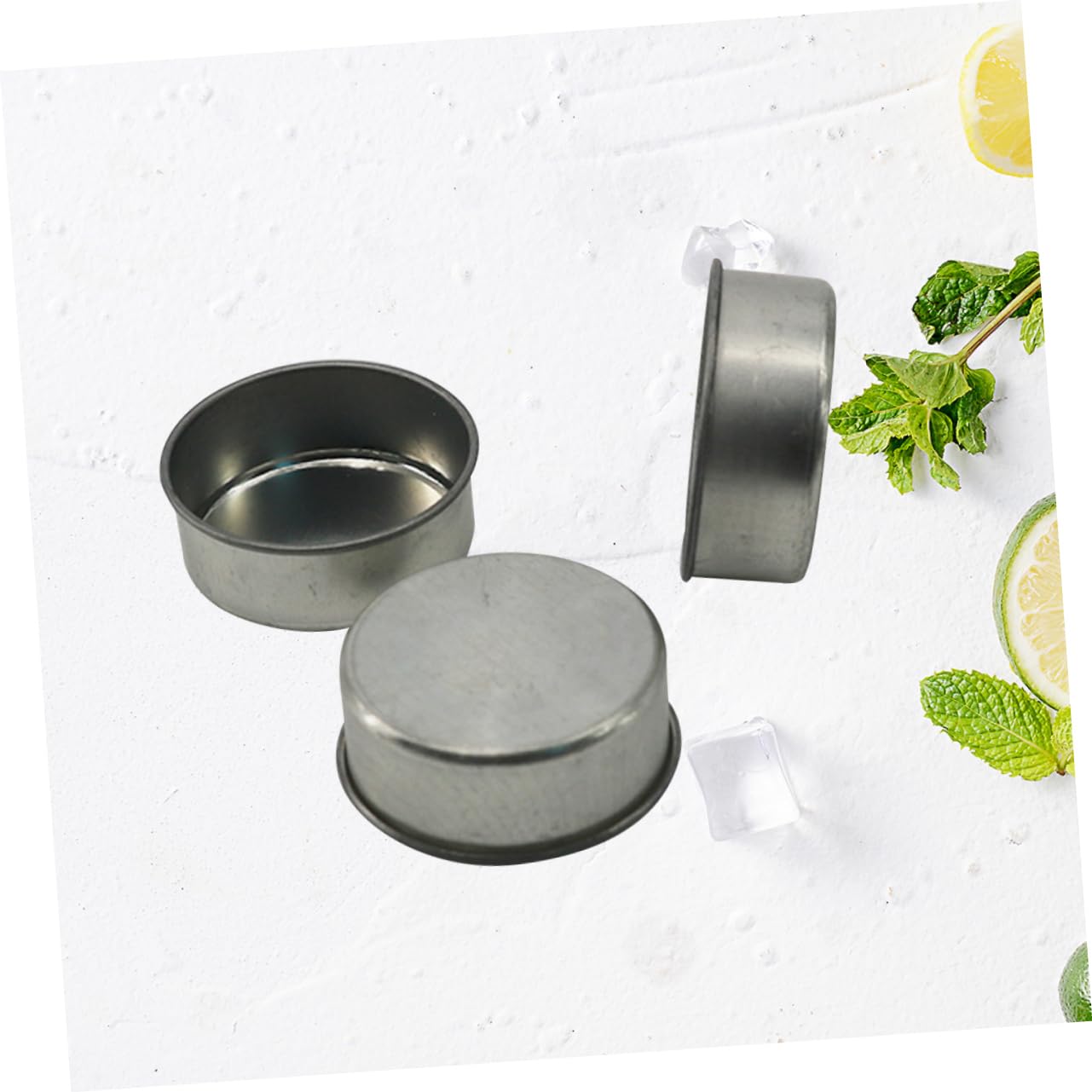 HEALSOPTHY 10pcs DIY Tealight Candle Tins Cans Elegant Iron Candlestick for Crafting Sample Holding