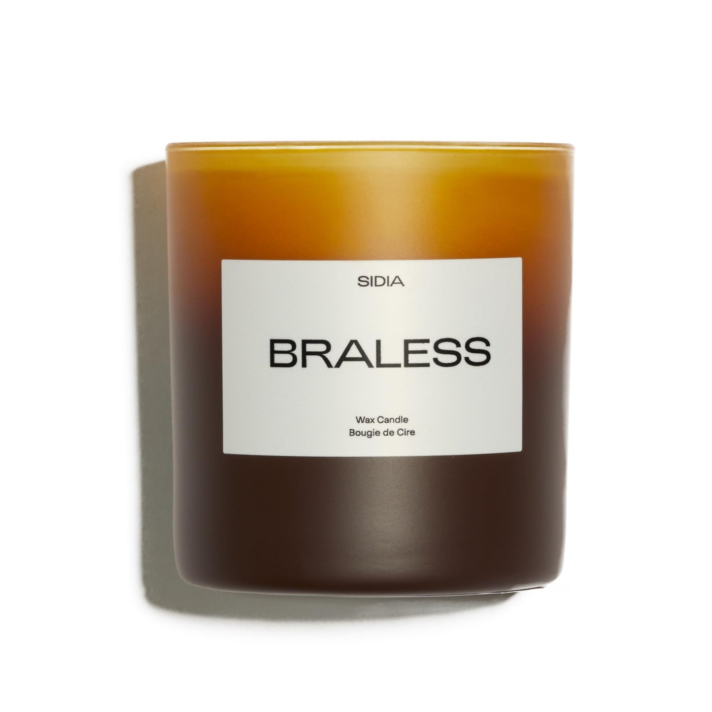 SIDIA - Braless Natural Candle (Bamboo, Amber, Guaiac Wood) | Luxury Clean Beauty + Non-Toxic Fragrance (8 oz | 240 g)