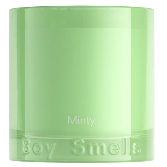 Boy Smells Mint Candle - 8.5 oz Fancy Candle with Ginger, Wild Mint, and Cedarwood- Up to 50-Hour Burn - Cotton Wick