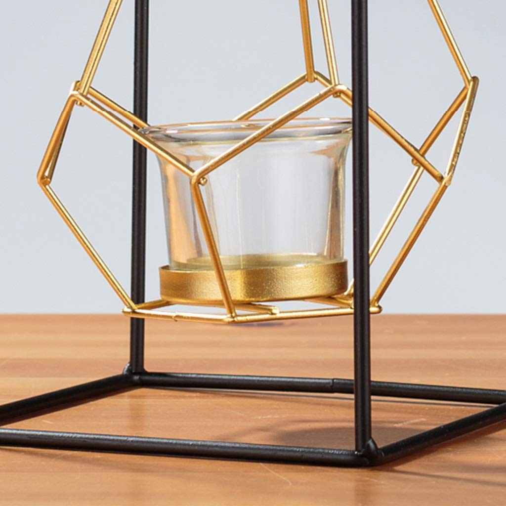 XILIN-1987 Candle Holderss Creative Wrought Iron Candlestick Romantic Candlelight Dinner Props Light Candle Holder Home Decorations Decorative Candlestick (Size : A)