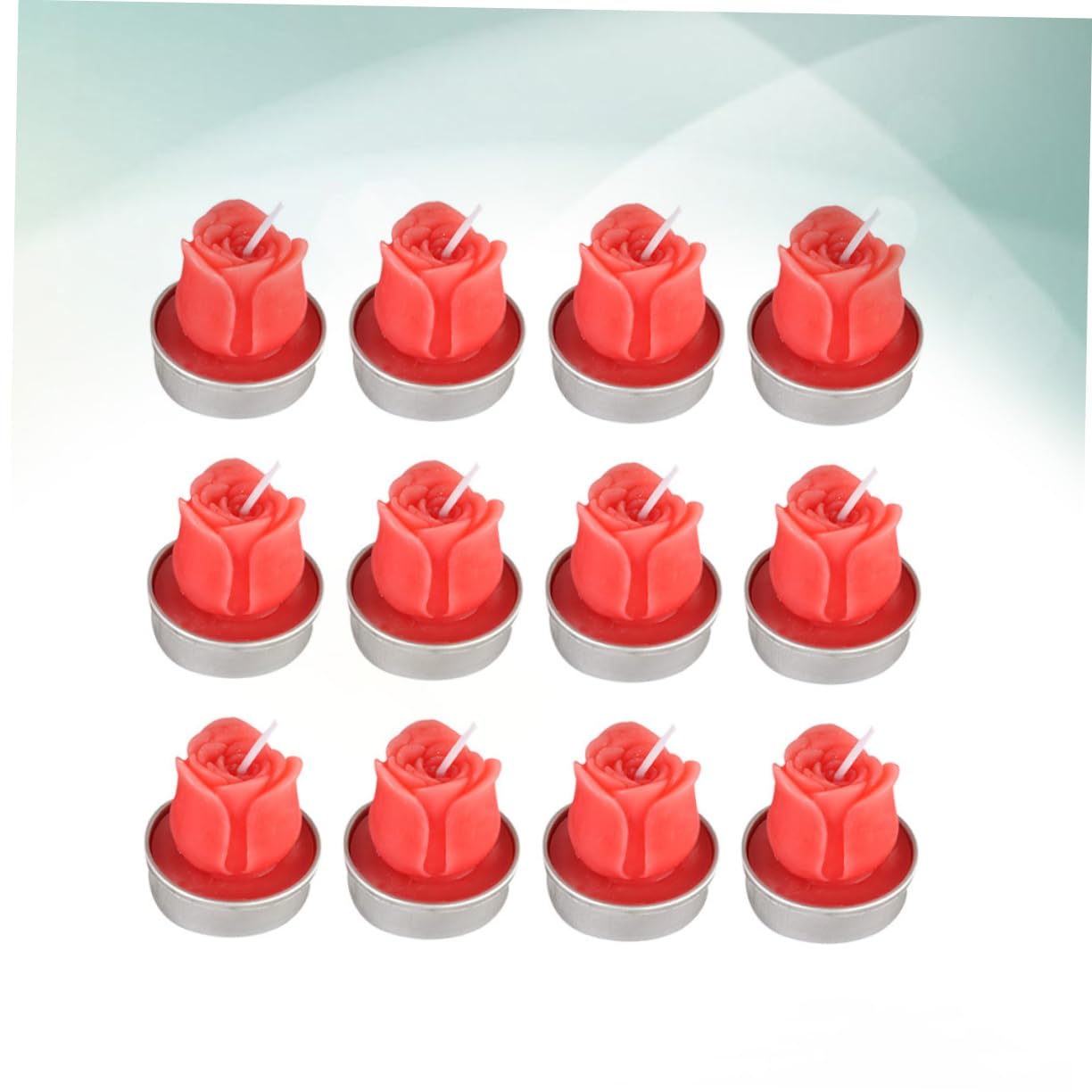 Ciieeo 12 Pack Tea Light Candles Holders Romantic Shape for Marriage Proposal Smokeless Long Burning for Wedding Party Christmas Event Dec