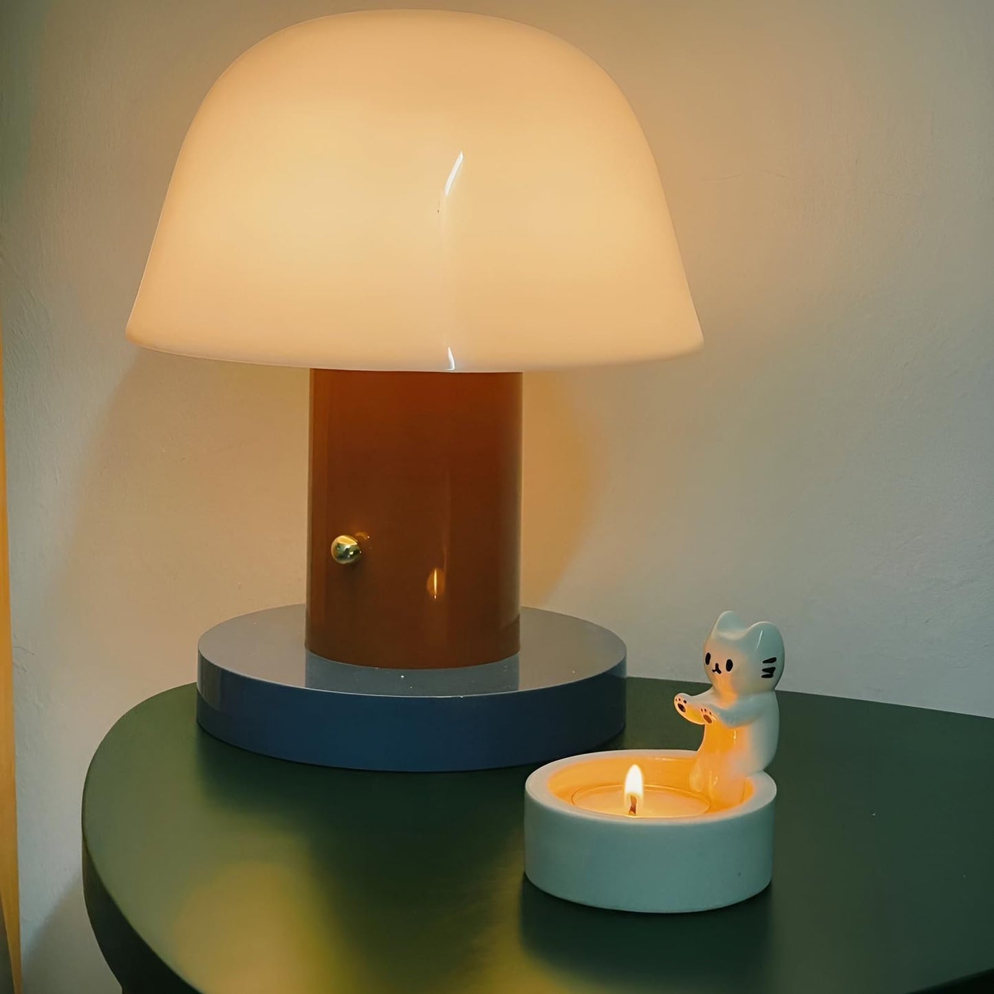 Candle Holder, Cartoon Animals Candle Holder Decor, Cute Resin Candlestick Holders, Girl Gifts for Wome (CAT)