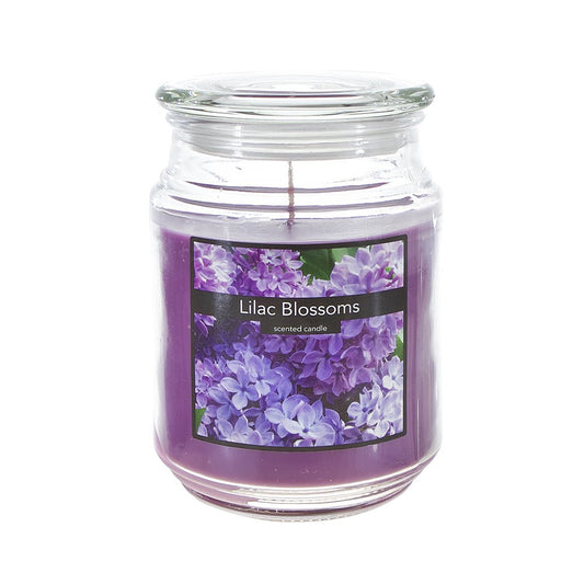 Scented 18 Ounce Glass Jar Container Candle - Lilac Blossom