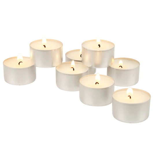 Stonebriar 200 Pack Unscented 8 Hour Extended Burn Time Tea Light Candles (Pack of 4, 800 Count Total)