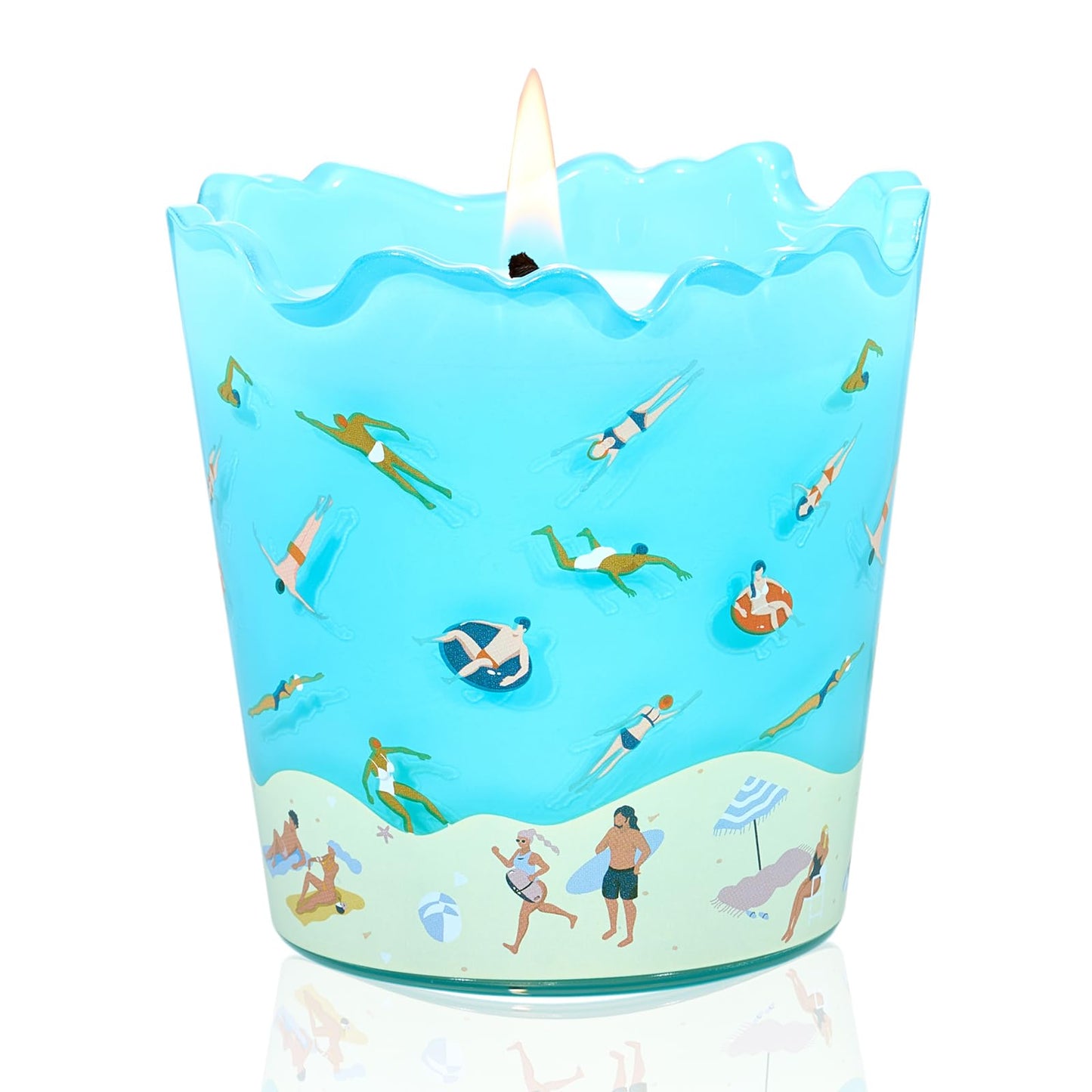 M&SENSE Ocean Scented Candles, 5.64 oz, Up to 30-Hour Burn, Aromatherapy Candle Gifts for Women for Bathroom Kitchen Office