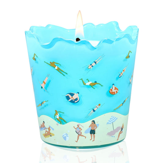 M&SENSE Ocean Scented Candles, 5.64 oz, Up to 30-Hour Burn, Aromatherapy Candle Gifts for Women for Bathroom Kitchen Office