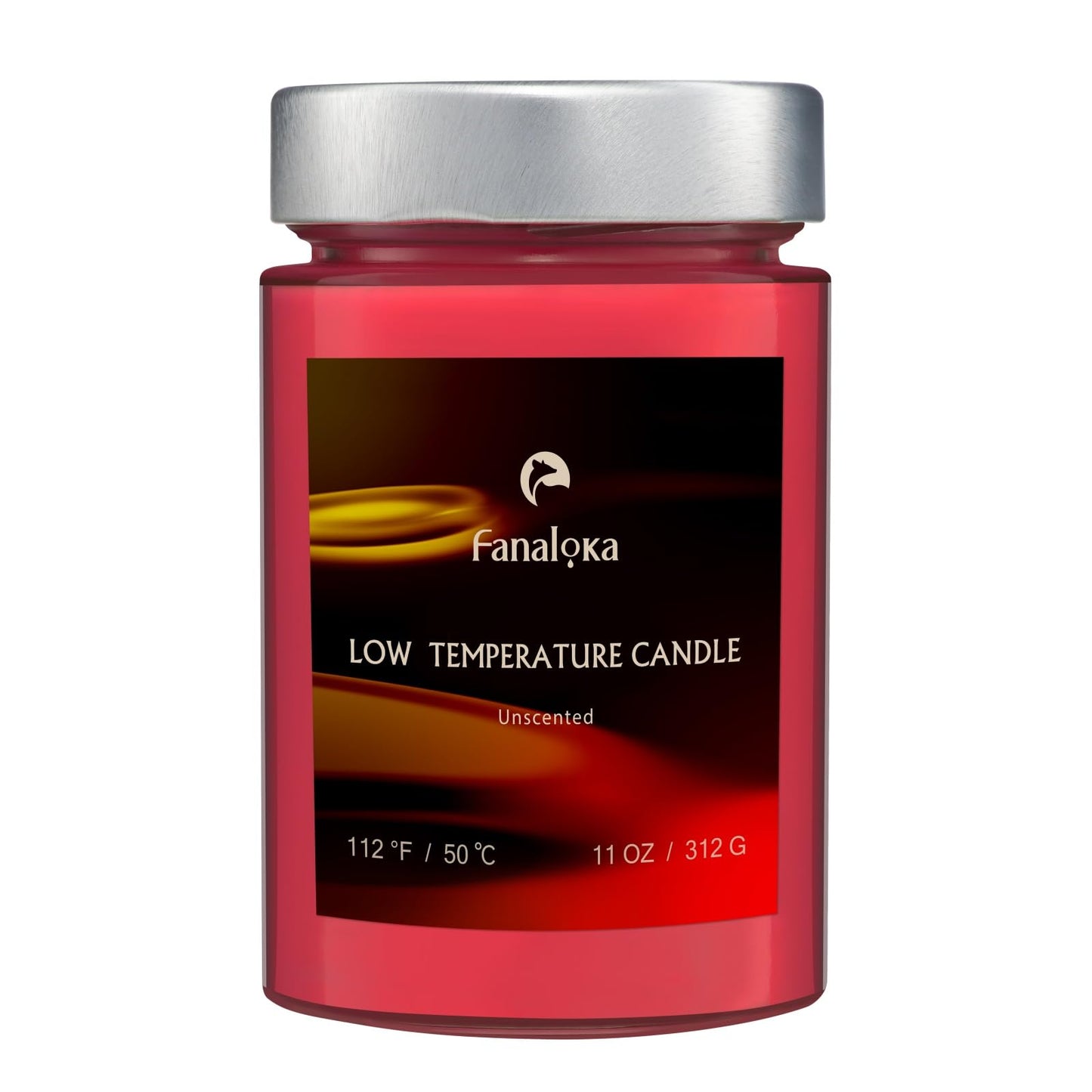 Low Temperature Candles for Wax Play, Low Heat, Body Safe, Unscented Dripping Candles for Valentine’s, Wedding, Home Decor, 122 °F(50 °C), 11 oz, Peelable Wax (Red)