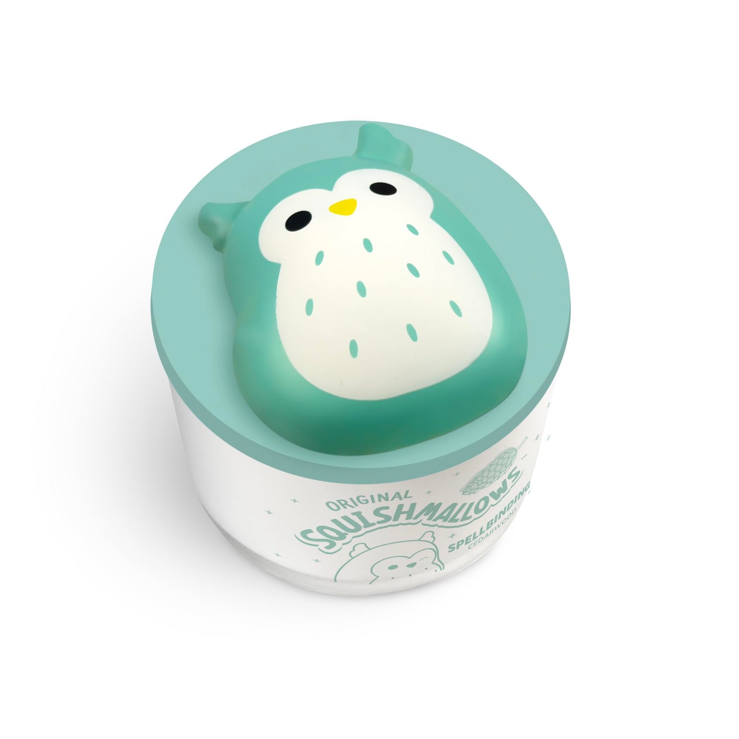 Studio Oh! x Squishmallows Scented Candle, Winston Spellbinding Cedarwood, Eucalyptus, Patchouli & Orange, 12 oz, 38 Hour Burn, Reusable Jar, Scented Candles for Home, Relaxing Calming Candle