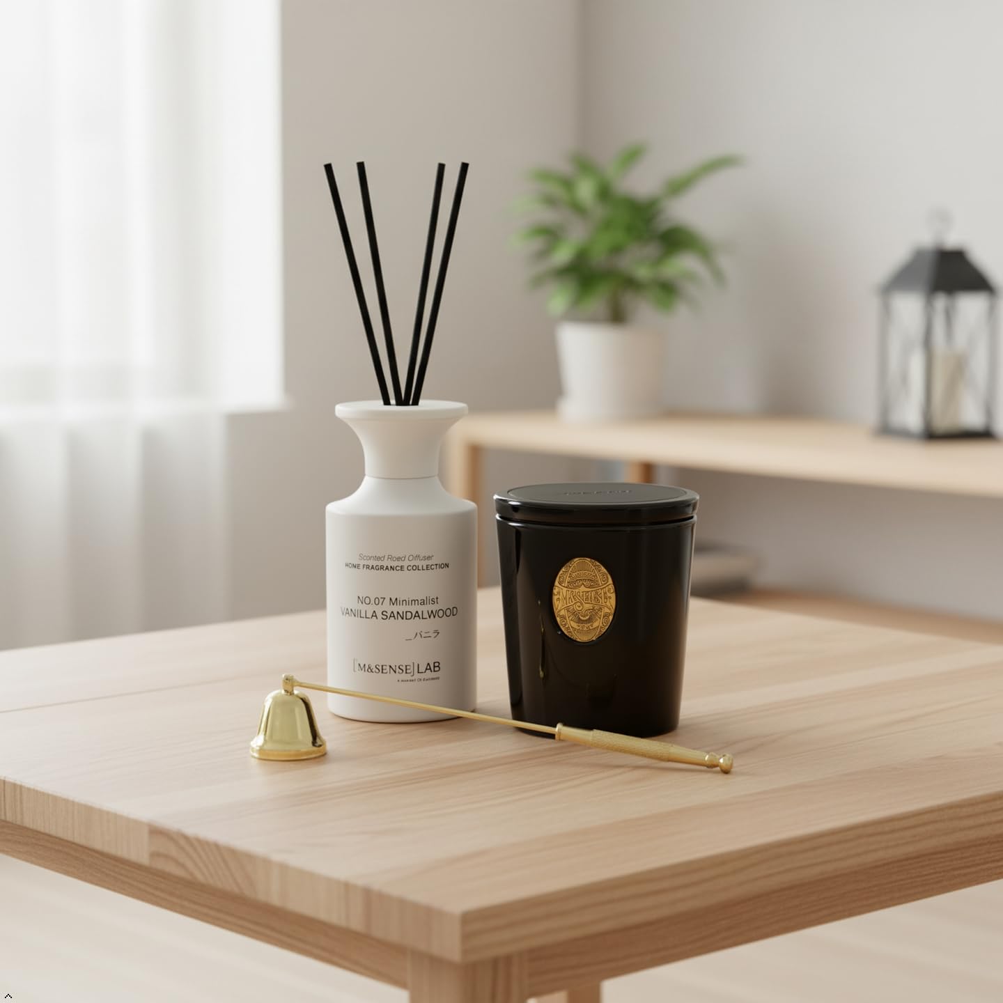 M&SENSE OudWood Intense Scented Candle| Masculine Candles for Home Scented, Gift for Women and Men| 9.2 oz Soy Wax Candle for Relaxation, Gifting
