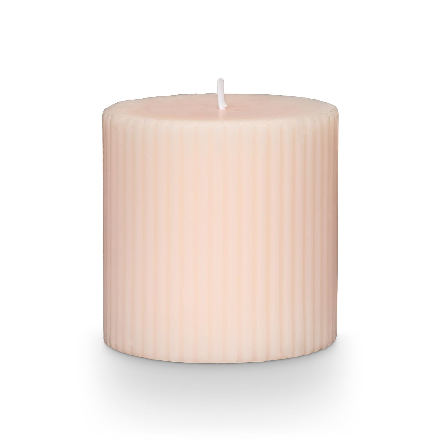 Illume Beautifully Done Small Fragranced Pillar Candle, Coconut Milk Mango