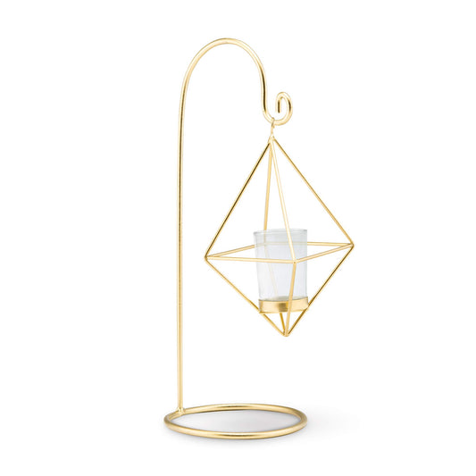 WEDDINGSTAR Small Geometric Hanging Tealight Holder - Gold