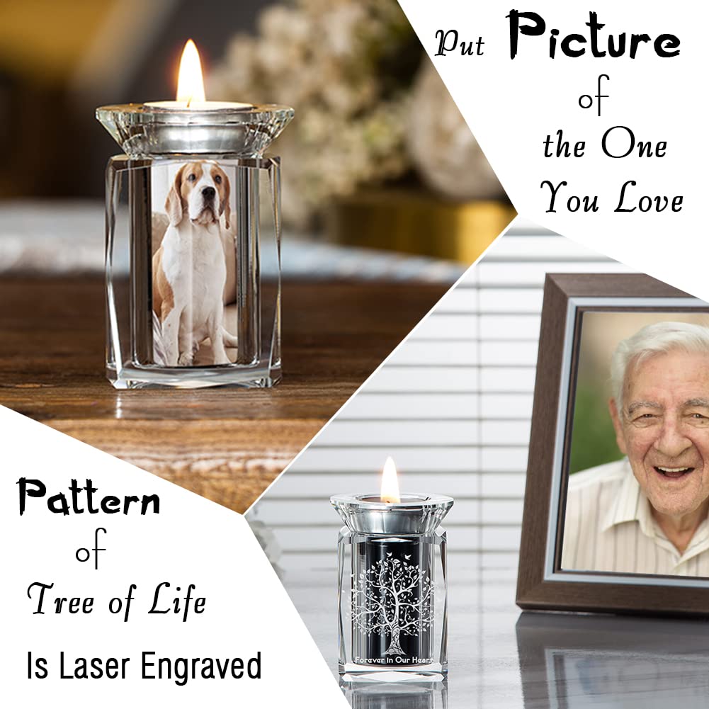 IFOLAINA Small Urn Tree of Life Mini Urns Crystal Ashes Cremation Keepsake Holder for Ashes Adult Male Human Pet Dog Remember Your Love One Lost
