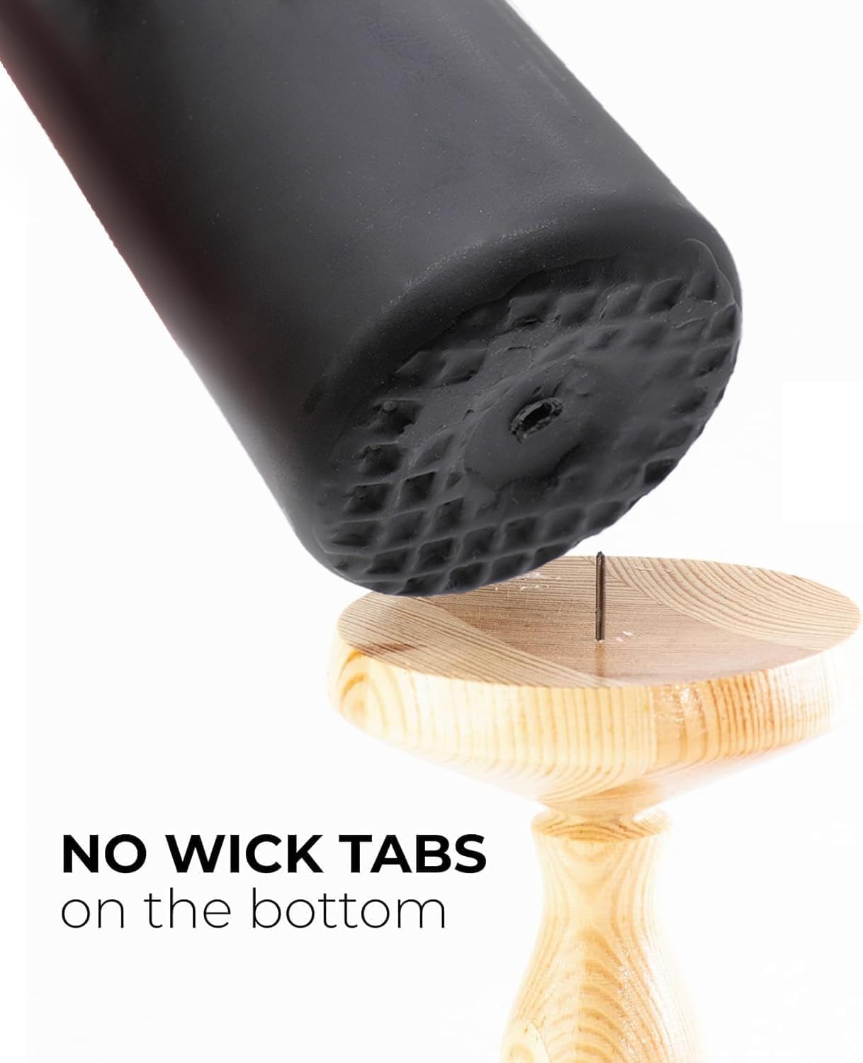 YOROXRG 2"x4" High Black Pillar Candles, Set of 20 Unscented. Bulk Buy. Ideal for Halloween, Wedding, Emergency Lanterns, Household, Wedding and Home Décor Candlesticks