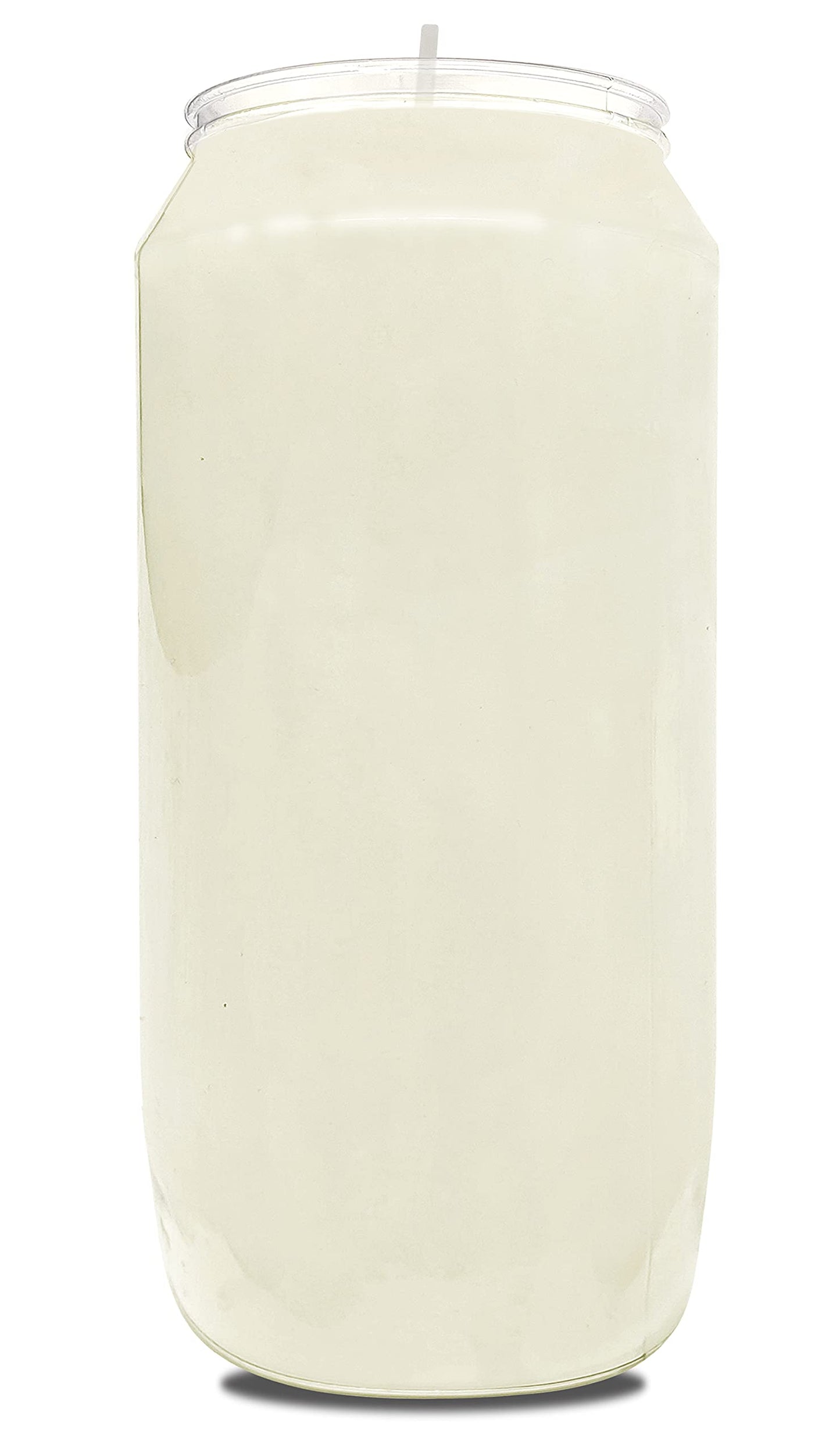 Hyoola 7 Day White Prayer Candles, 3 Pack - 6" Tall Pillar Candles for Religious, Memorial, Party Decor, Vigil and Emergency Use - Vegetable Oil Wax in Plastic Jar Container