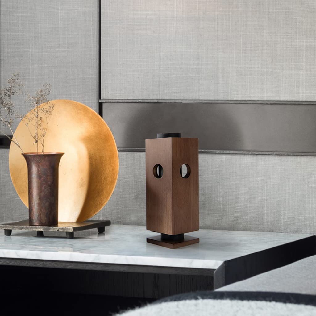 WAOCEO Candlestick Holders New Chinese Candlestick Retro Wooden Candlestick Decoration Homestay Room Entrance Hotel Study Decoration Candle Holders (Size : A)