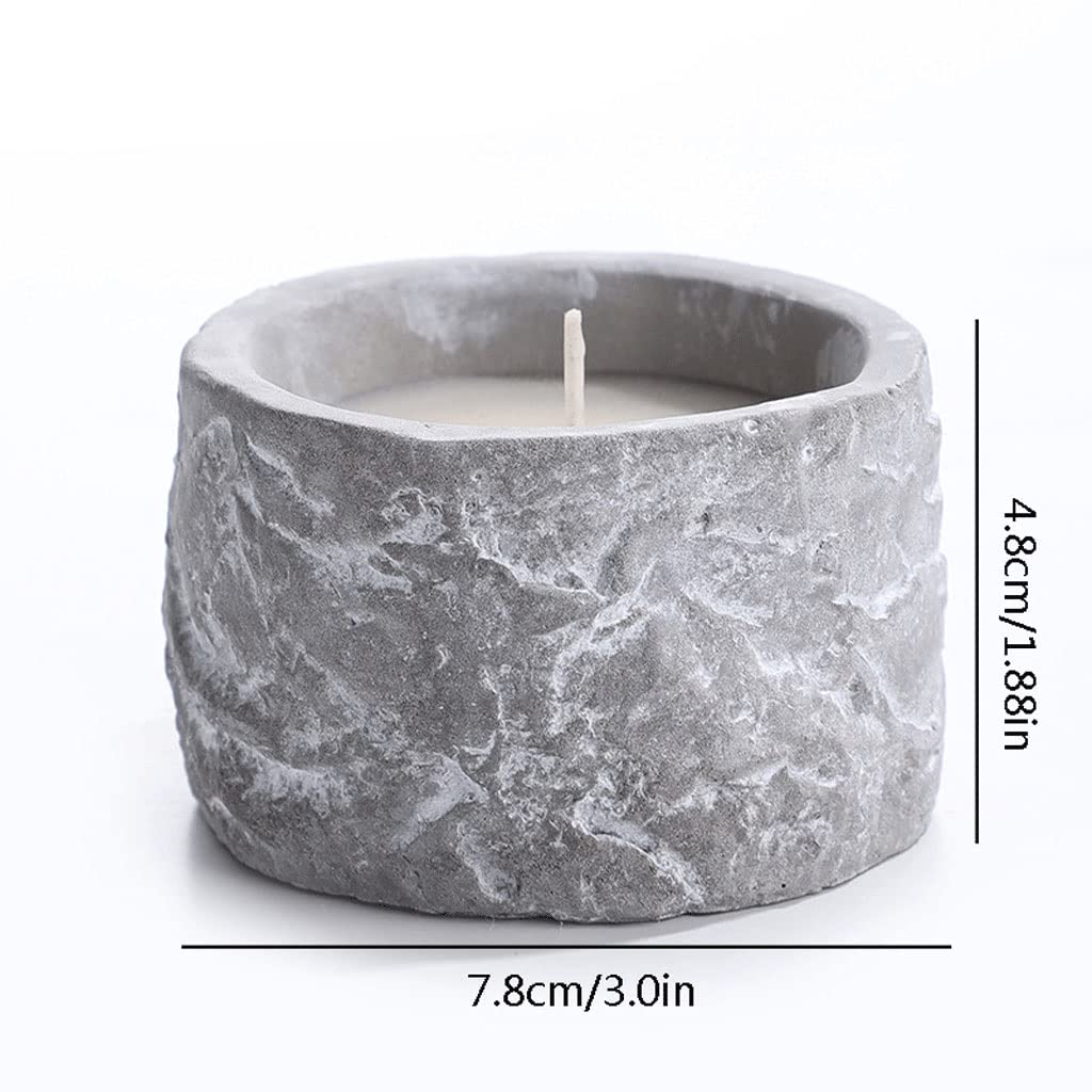 Candle Holder Aromatherapy Candle Candle Holder Cement Candle Holder Ornament Suitable for Dinner Living Room Kitchen Restaurant Centerpiece Table Decorations