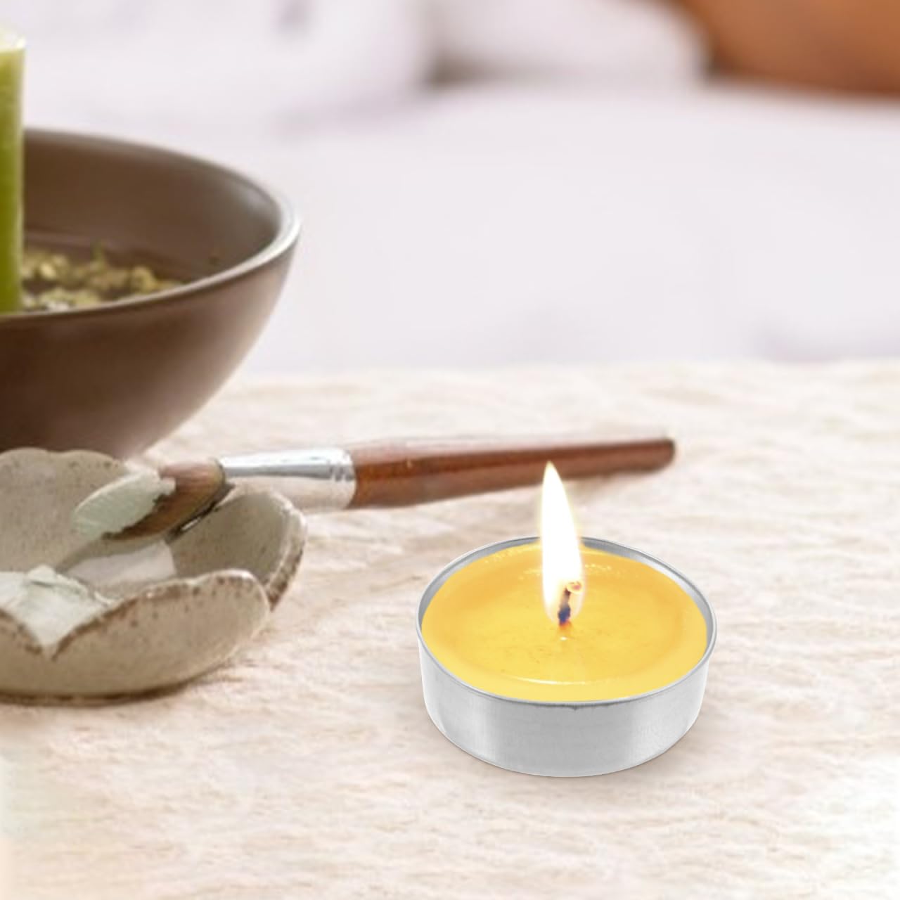 500pcs Round Tin Tea Light Cups Empty Case Candle Wax Containers Candle Mold Model DIY Wax Candles Tealight Accessories