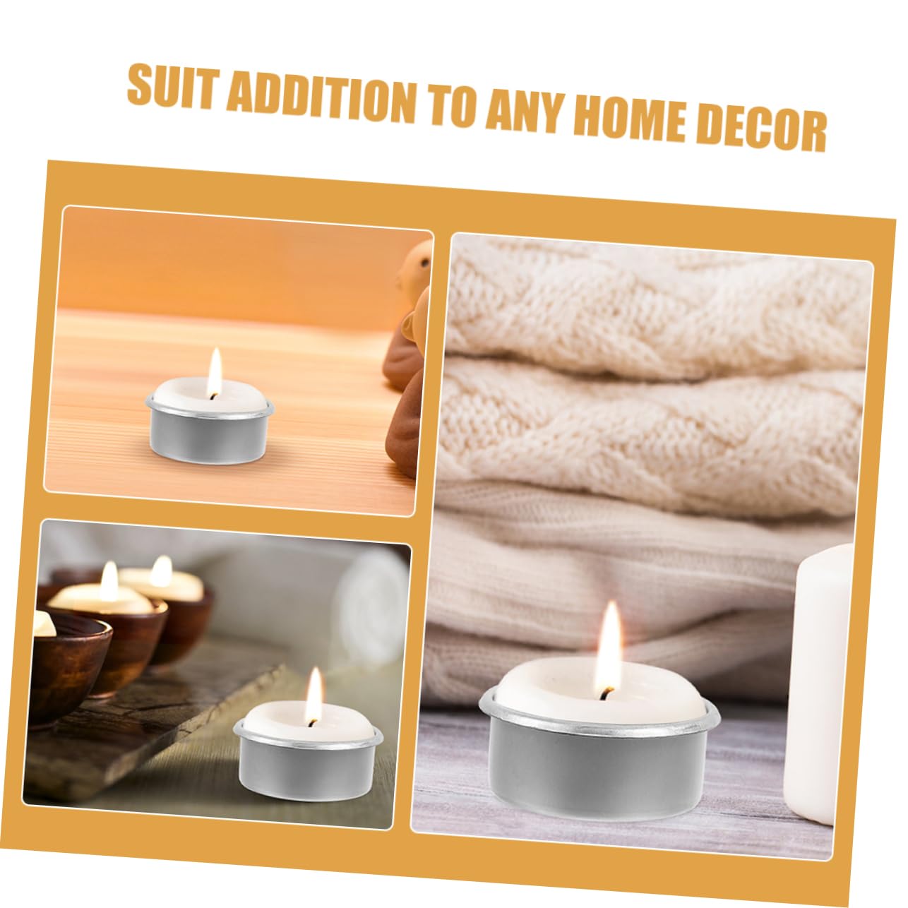 KAILIKETIY 15pcs Metal Candle Holders Decorative Tea Light Tins for Weddings Parties Home Décor Scented Candle Cups DIY Metal Containers Modern Minimalist Style