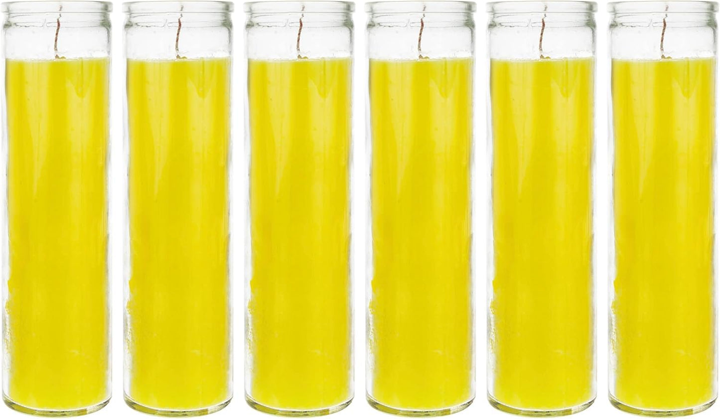 Aspen Brands Blessed Sanctuary Devotional Prayer Candle Religious Candle, (Yellow, 12 Pack)