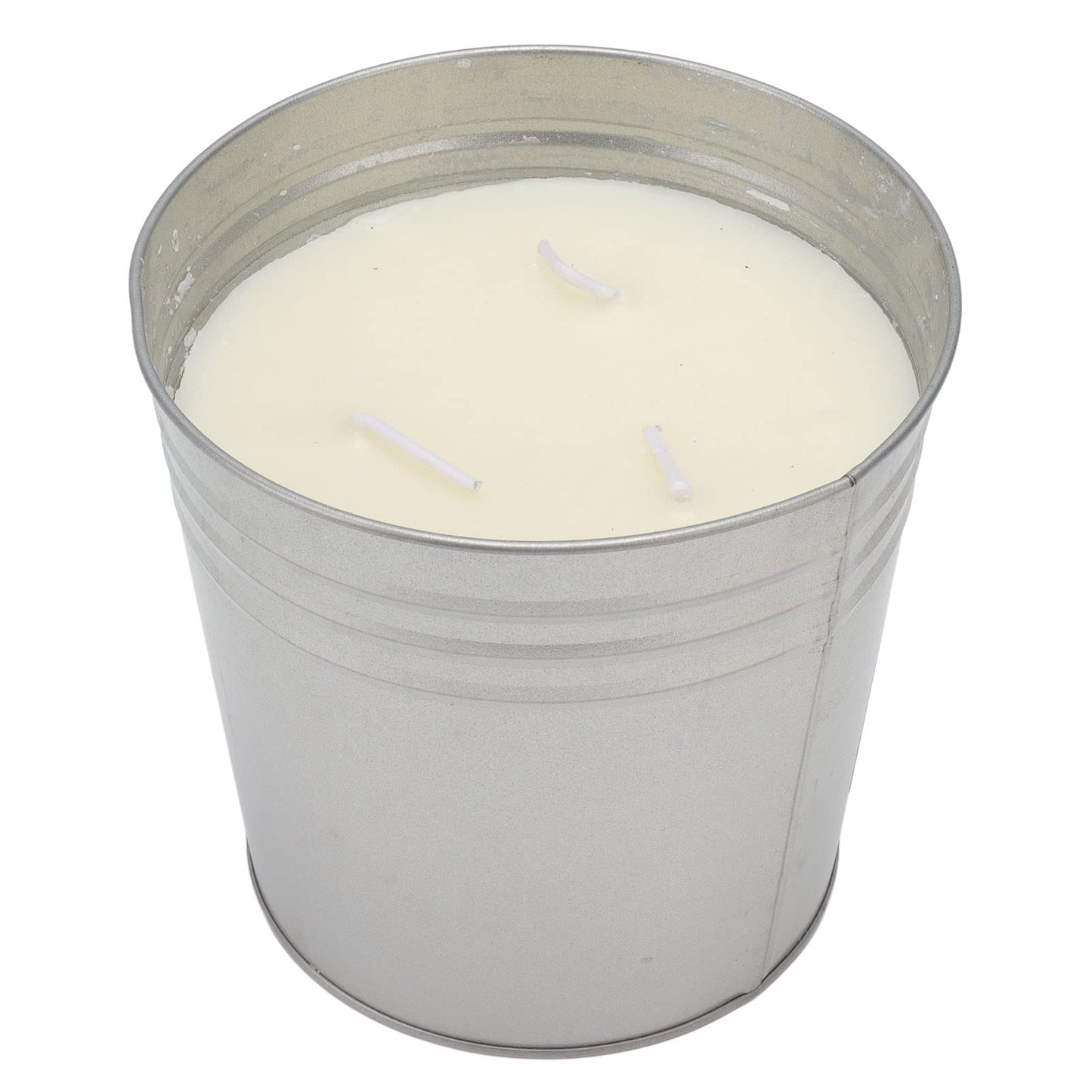 Pwshymi Scented Candle Smokeless 3 Wick Metal Bucket Soy Wax Essential Oil Scented Candle for Dining Garden Camping, Candles Gifts Set for Women, Birthdays, Weddings, Chr
